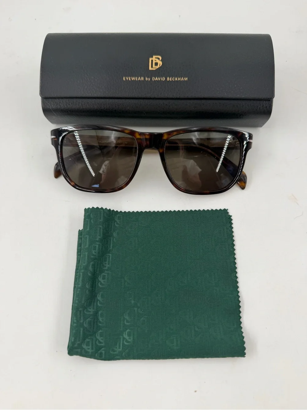 David Beckham DB Men’s 1045/S 086QT Havana Frame Green Lens 54-18 145